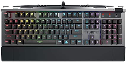 GAMDIAS Hermes P2 RGB UK Keyboard Multimedia Gaming, Black